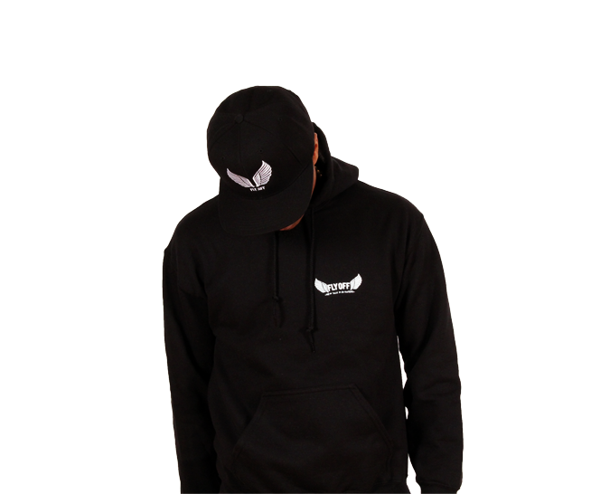 Black & White FlyOff Hoodie