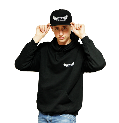 Black & White FlyOff Hoodie