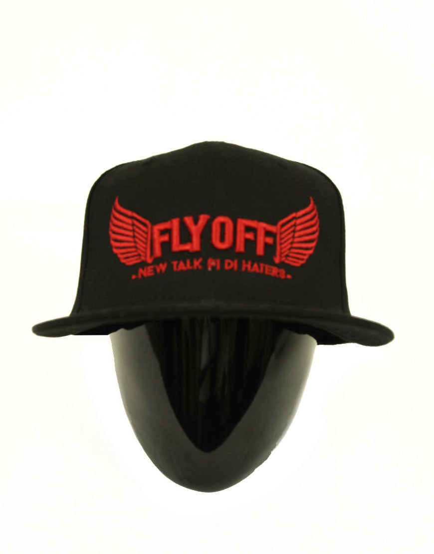 Black & Red FlyOff Cap