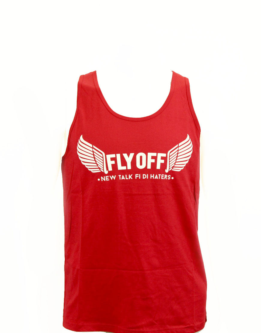 Red & White FlyOff Tank Top