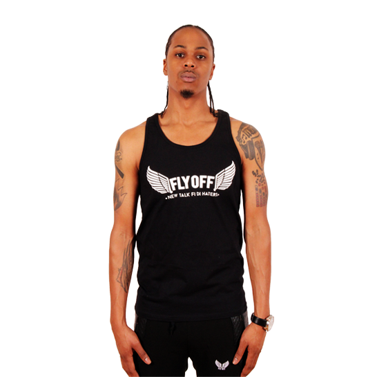 Black & White Men FlyOff Tank Top