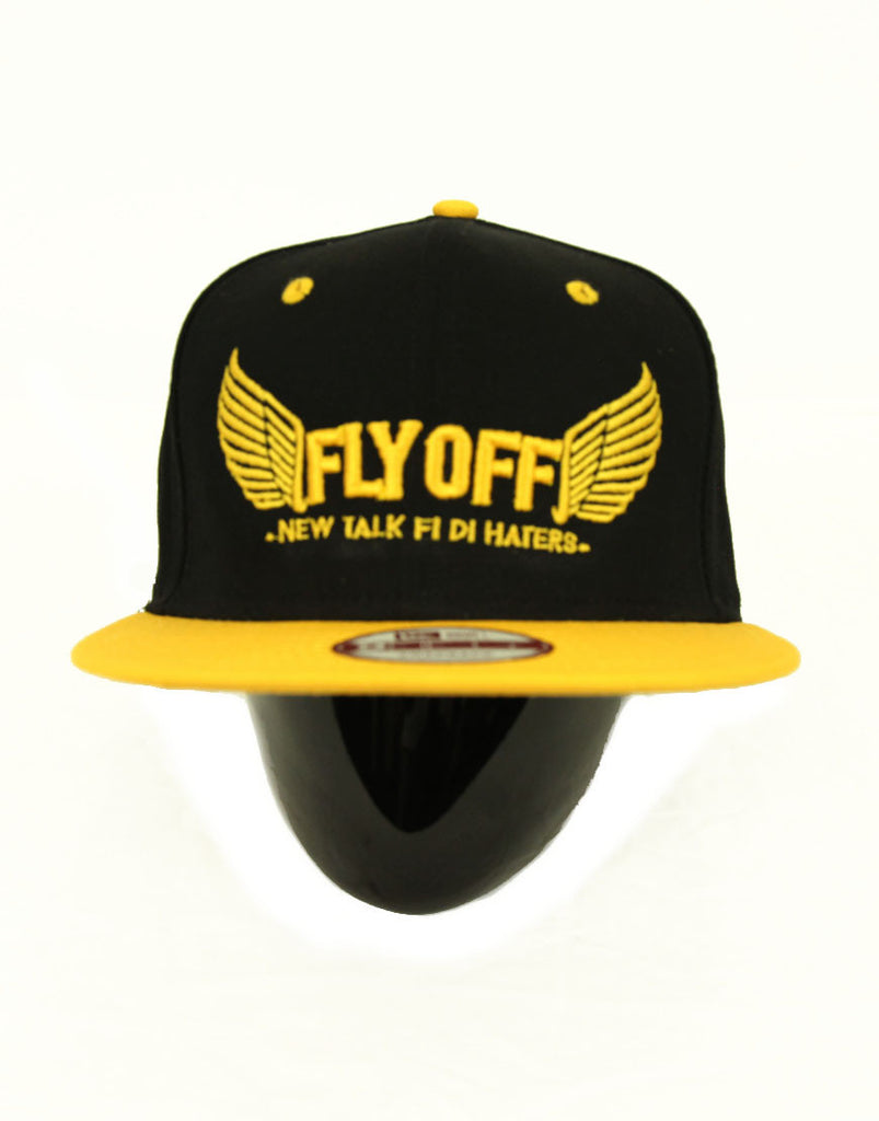 Black & Yellow FlyOff Cap