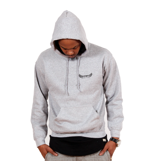 Sweat à Capuche FlyOff Gris et Noir