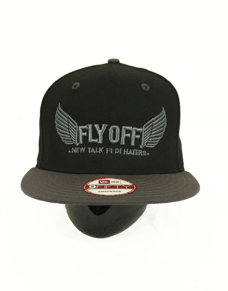 Black & Charcoal Grey FlyOff Cap