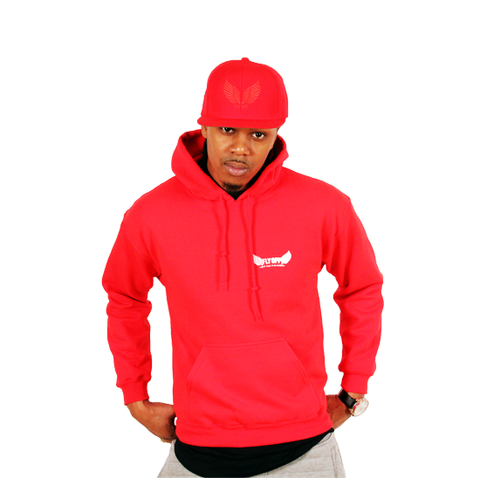 Red & White FlyOff Hoodie