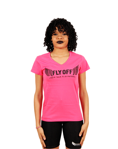 Pink & Black Woman FlyOff T-Shirt