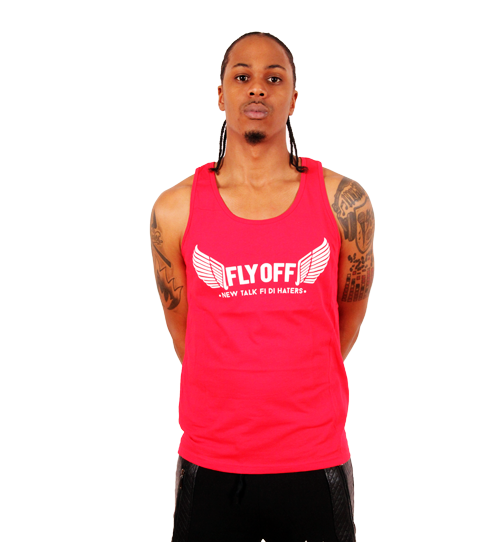 Red & White FlyOff Tank Top