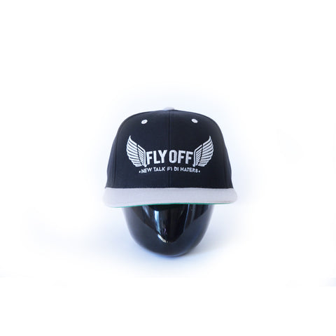 Grey & Black FlyOff Cap