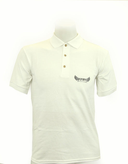 White & Black FlyOff Polo