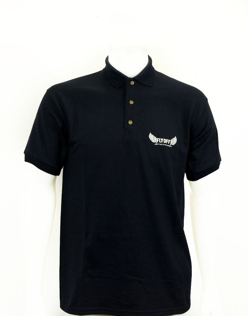 Navy Blue & White FlyOff Polo